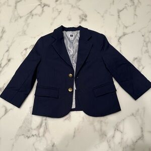 Janie and Jack WOOL SUIT BLAZER - Size 2T Navy Blue
